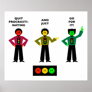 Póster Quit Procrastinating