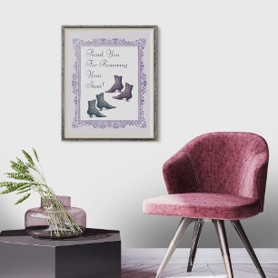 Póster Quítate el Rótulo de tus zapatos