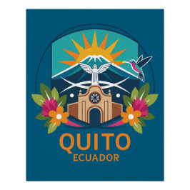 Póster Quito Ecuador South America