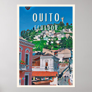 Póster Quito, la capitale équatorienne