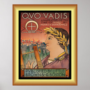 Póster Quo Vadis, Nero, Roma, Henry Sienkiewicz ~