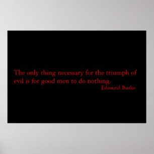 Póster Quote by Burke