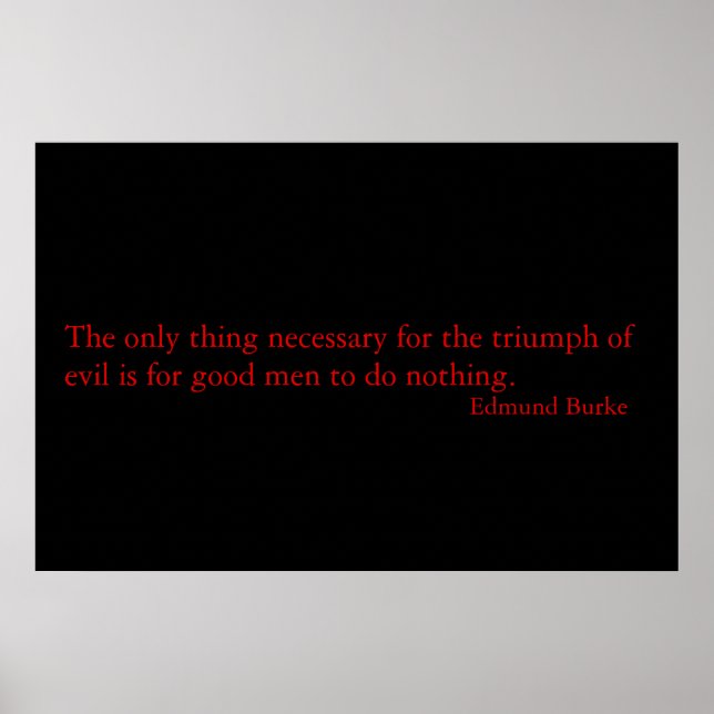 Póster Quote by Burke (Frente)