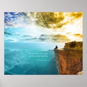 Póster Quote Friedrich Nietzsche Nature Adventure Nature