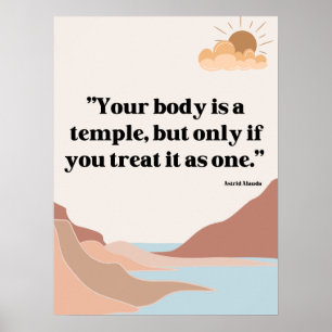 Póster Quotes for medical center and hospital Poster