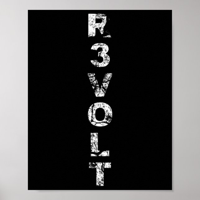 Póster R3volt - Resistir - Rantiwork  (Frente)