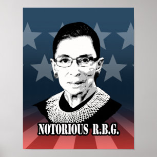Póster R.B.G. notorios - Ruth Bader Ginsburg