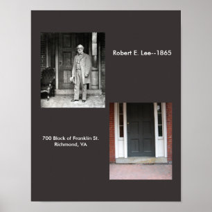 Póster R.E. Apartamento de Lee, Richmond, VA. - Poster de