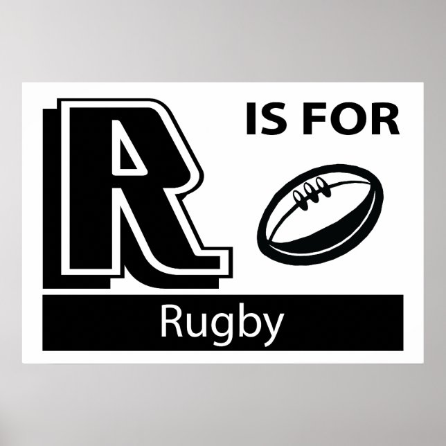 Póster R Es Para Rugby (Frente)