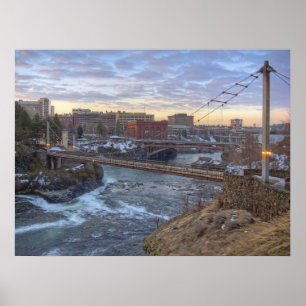 Póster R F P Pedestrian Bridge - Spokane Washington