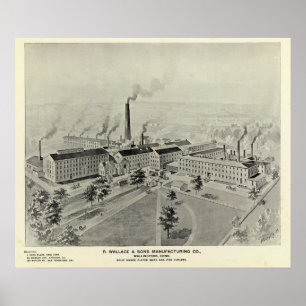 Póster R Wallace y hijos Mfg Co
