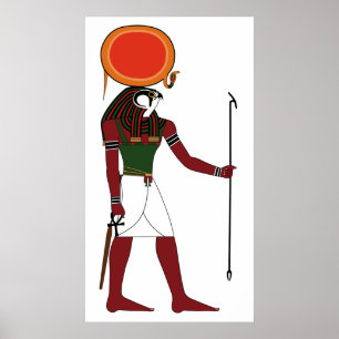 Póster Ra dios egipcio antiguo del Sun y reyes