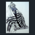 Póster Rabbi Prays<br><div class="desc">Puedes sentir la espiritualidad del rabino mientras lee y reza de la Biblia. Esta obra de arte original fue creada por mi padre, el fallecido artista de Simi Valley Lee Carvel. El artista tenía un profundo núcleo religioso y respeto por las tradiciones religiosas. Estas raíces llevaron a su inspirador y...</div>