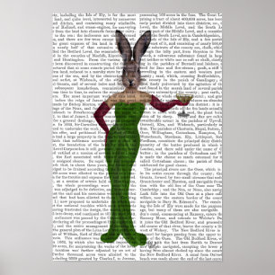 Póster Rabbit Green Dress