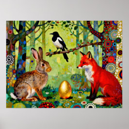Póster Rabbit, Magpie, Fox and “The Forest’s Secret”