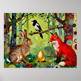 Póster Rabbit, Magpie, Fox and “The Forest’s Secret”