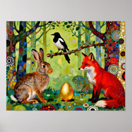 Póster Rabbit, Magpie, Fox and “The Forest’s Secret”