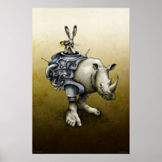 Póster Rabbit-Rhino