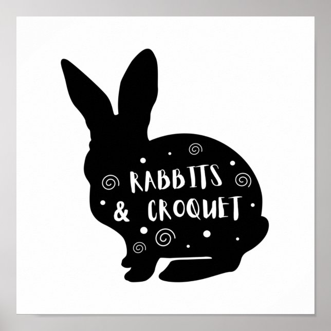Póster Rabbits & Croquet (Frente)