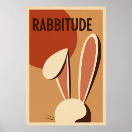Póster Rabbitude Poster