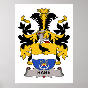 Póster Rabe Family Crest