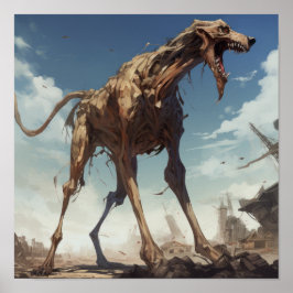 Póster Rabia en Popota: Furioso Poster de Perro Gigante