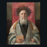 Póster Rabino - Pintura de Isador Kaufmann - Circa 1920<br><div class="desc">El pintor firmó su trabajo en la parte inferior izquierda. La tienda Yehudis L Store ha creado cientos de productos judíos y se está expandiendo constantemente. Díganle a sus amigos y envíenles nuestro enlace: http://www.zazzle.com/YehudisL*</div>