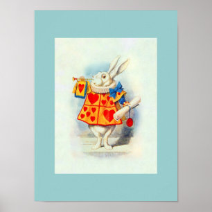 Póster Rabitt in Alice in Wonderland ~ Poster