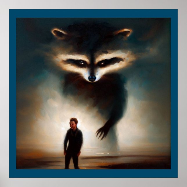 Póster Racco de animales espirituales 1 (Frente)