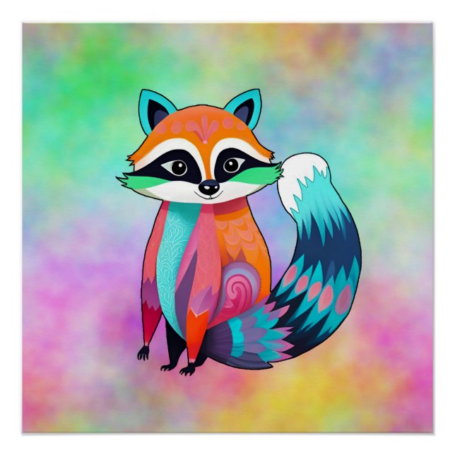Póster Raccoon (Anverso)