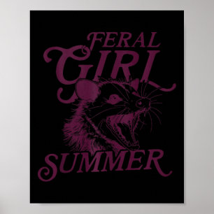 Póster Raccoon Feral Chica Summer Tank Top