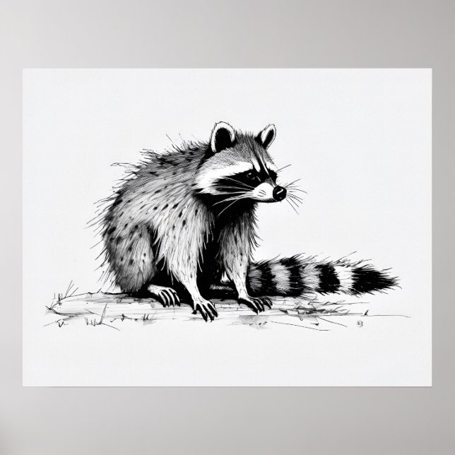 Póster Raccoon - Imágenes de archivo (Frente)