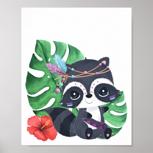 Póster Raccoon Poster (Frente)