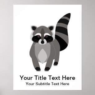 Póster Raccoon Rascal Personalizado