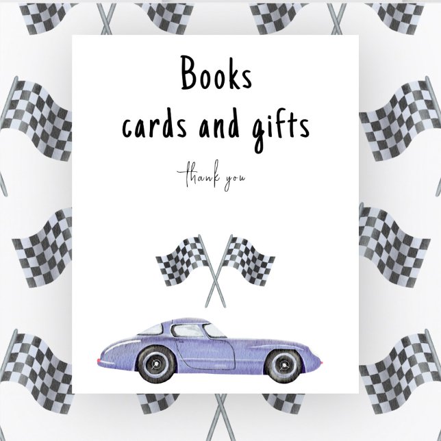 Póster Race car car baby ducha Tarjetas y regalos (Subido por el creador)