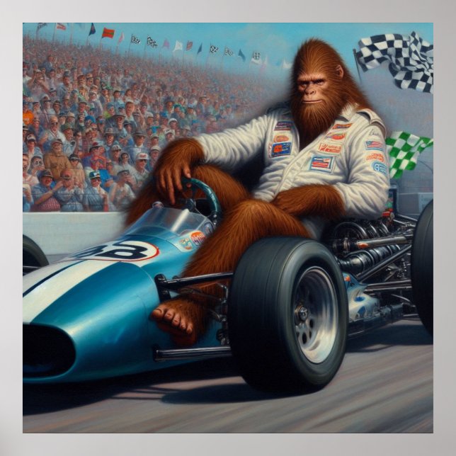 Póster Racecar Bigfoot (Frente)