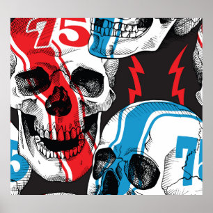 Póster Racer Skull: Rebelión sin foco.