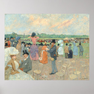 Póster Races at Longchamp - Jean-Louis Forain Fine Art