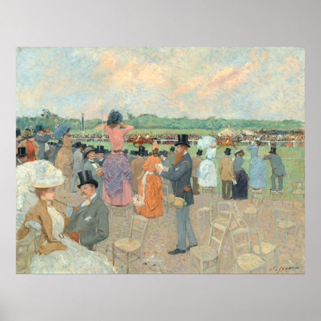 Póster Races at Longchamp - Jean-Louis Forain Fine Art (Frente)
