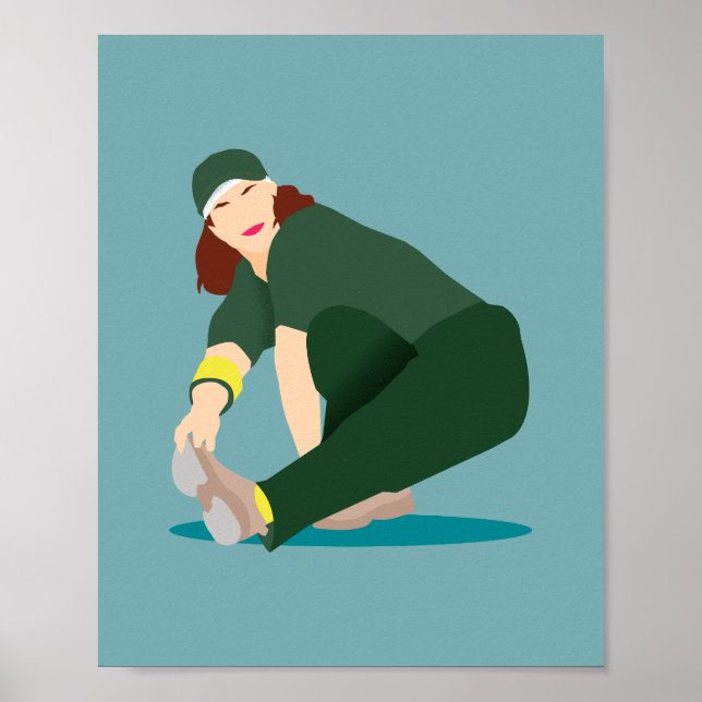 Póster Rachel La Break Dancer Australiana (Frente)