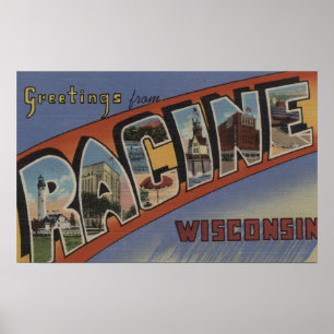 Póster Racine, Wisconsin - escenas grandes de la letra
