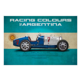 Póster Racing Colours of Argentina
