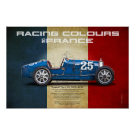 Póster Racing Colours of France