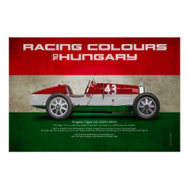 Póster Racing Colours of Hungary