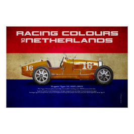 Póster Racing Colours of Netherlands