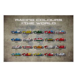 Póster Racing Colours of the World