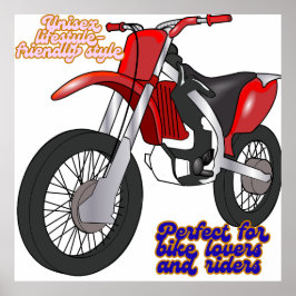 Póster Racing Dirt Bike Art