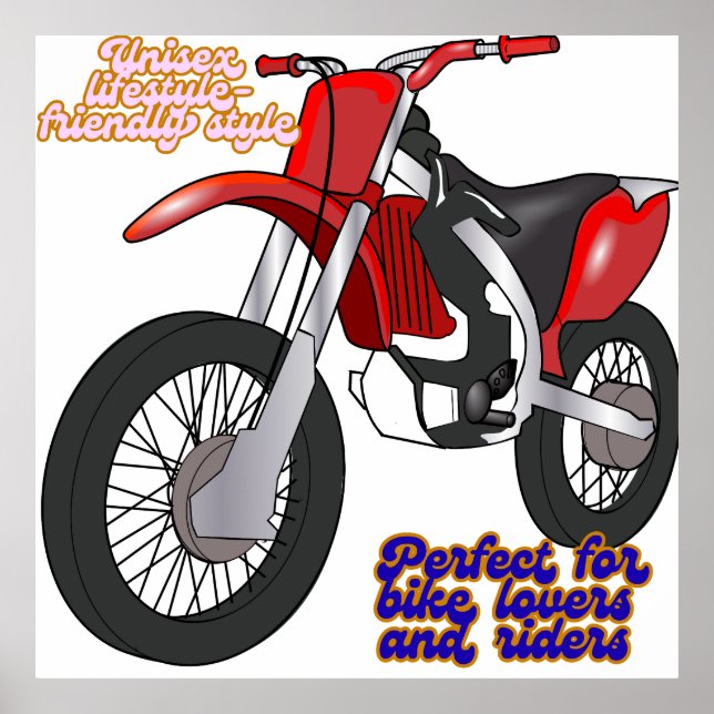 Póster Racing Dirt Bike Art (Frente)