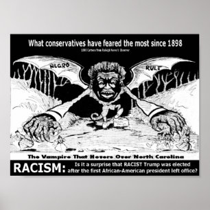 Póster Racismo: poster 1898