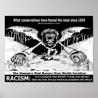 Póster Racismo: poster de 1898